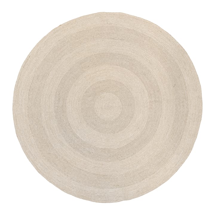 Ella jute rug Ø150 cm - White-nature - Dixie