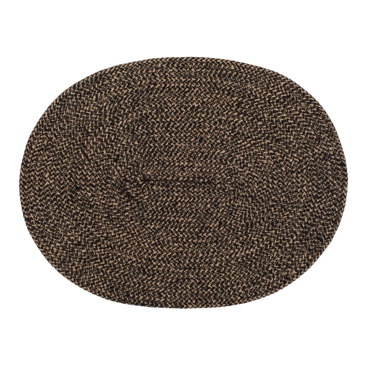 Ella placemat oval, black Dixie