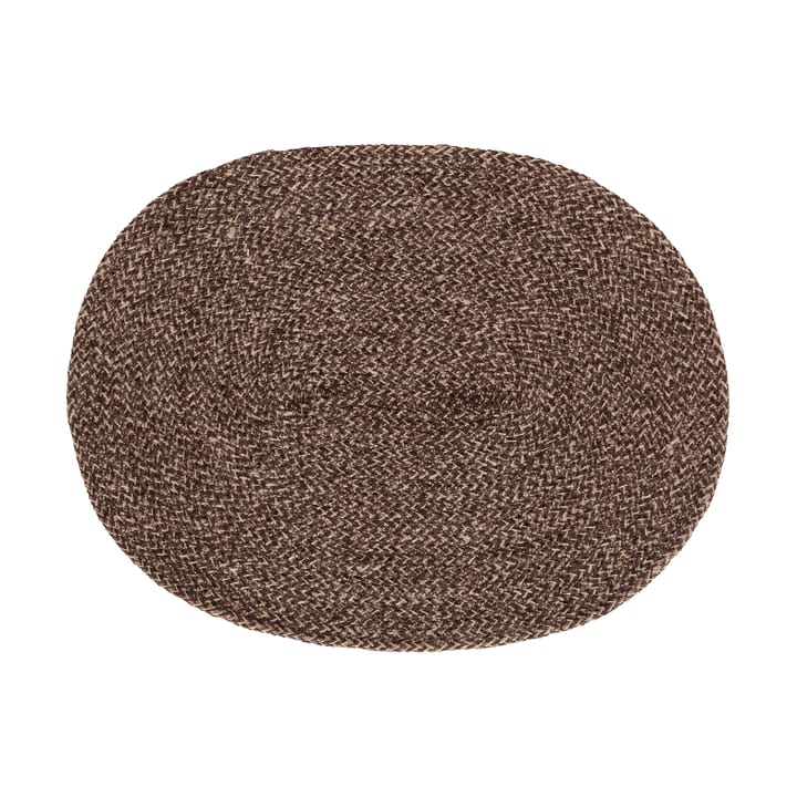 Ella placemat oval, Brown Dixie