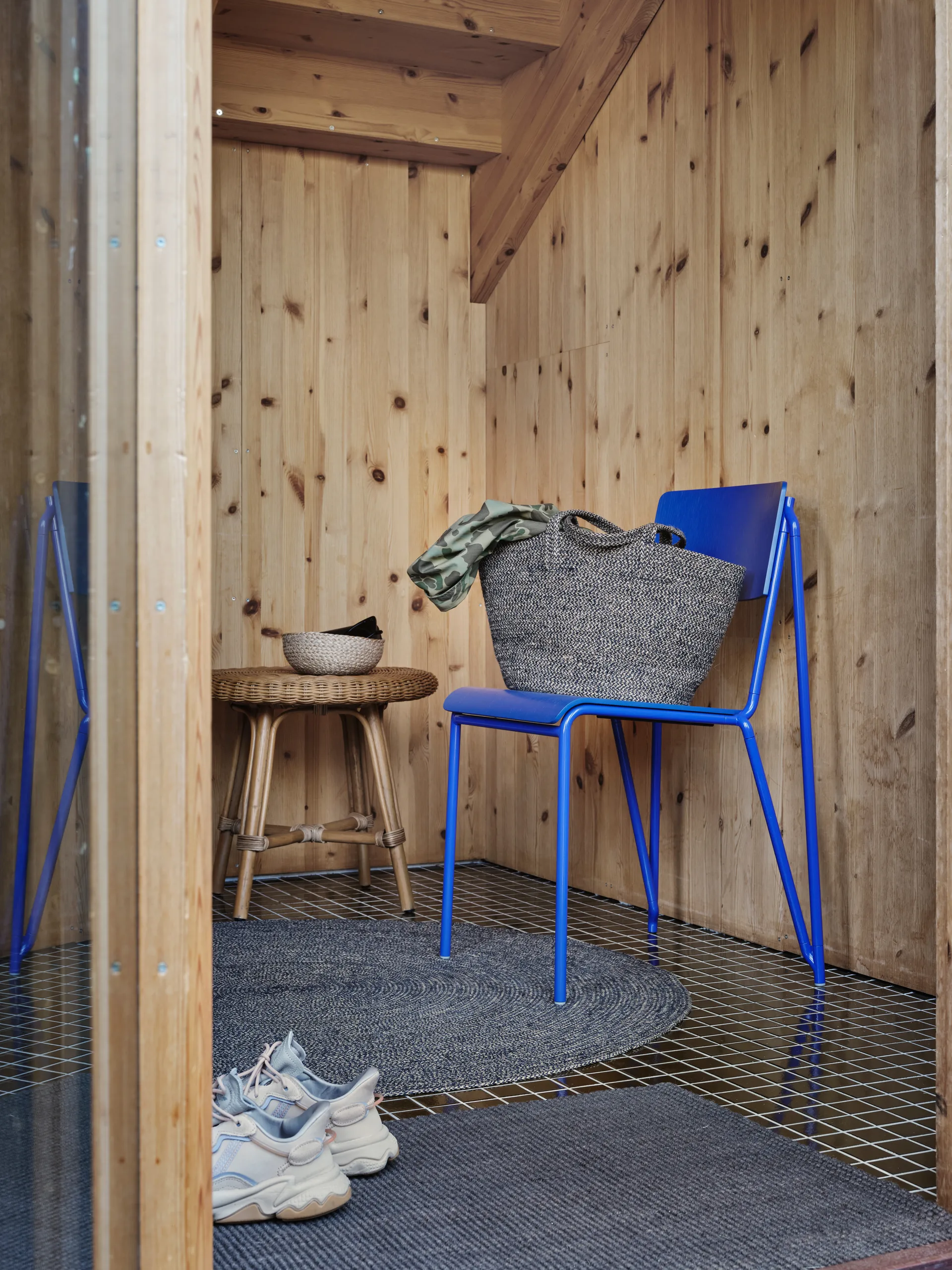 Ella rug Ø125 cm, Black-nature Dixie