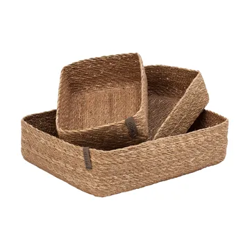 Emil storage box 3 pieces - Natural - Dixie
