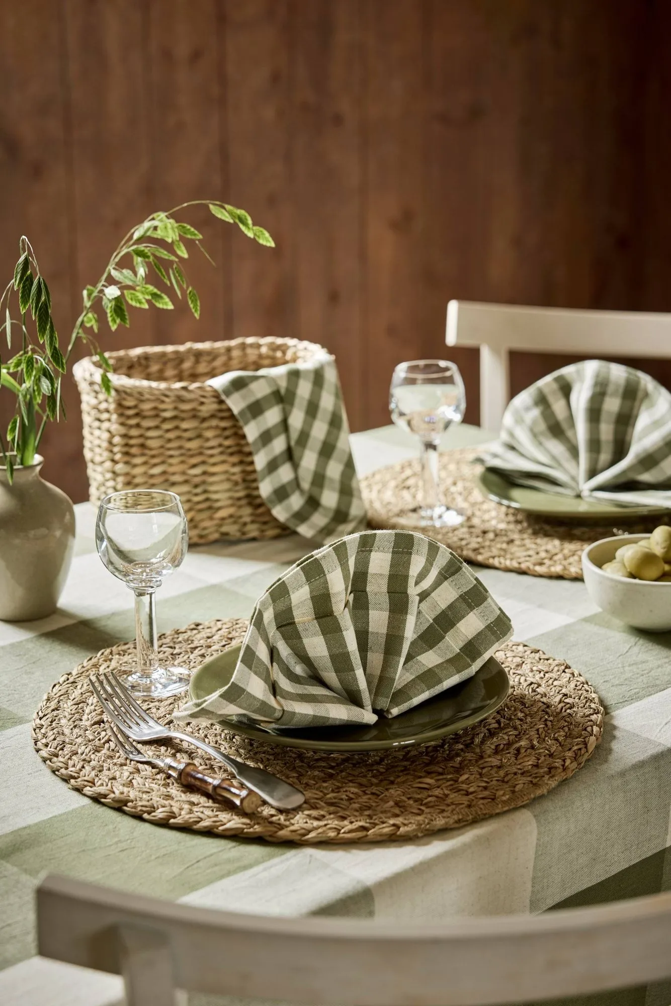 Esther braided placemat, Seagrass, Ø38 cm Dixie