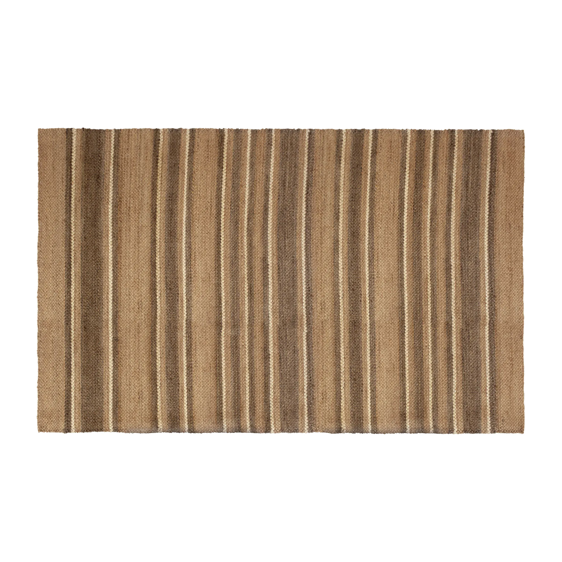 Fanny striped juterug, Natural. 190x290 cm Dixie