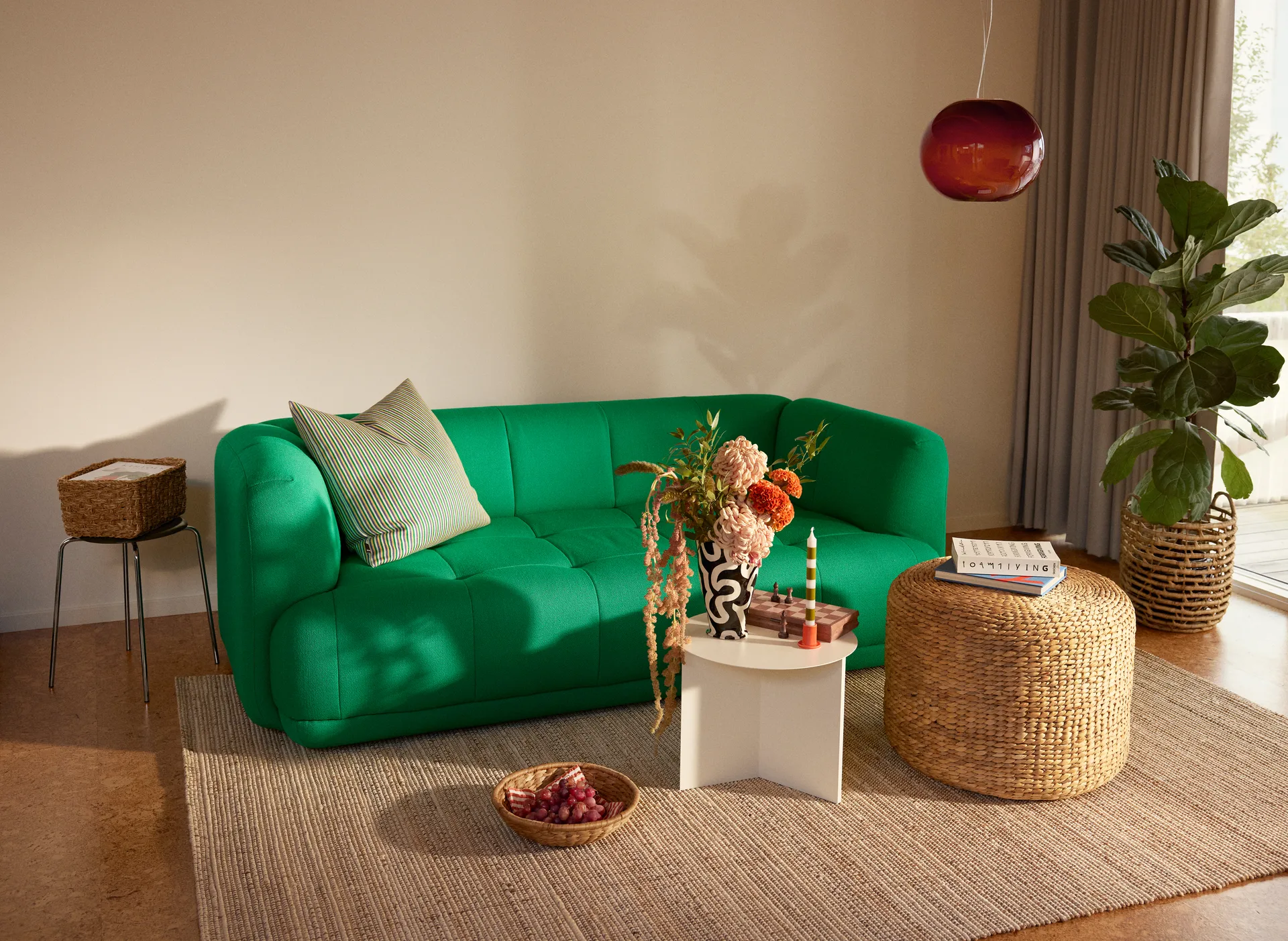 Filip rug, White melange. 160x230 cm Dixie