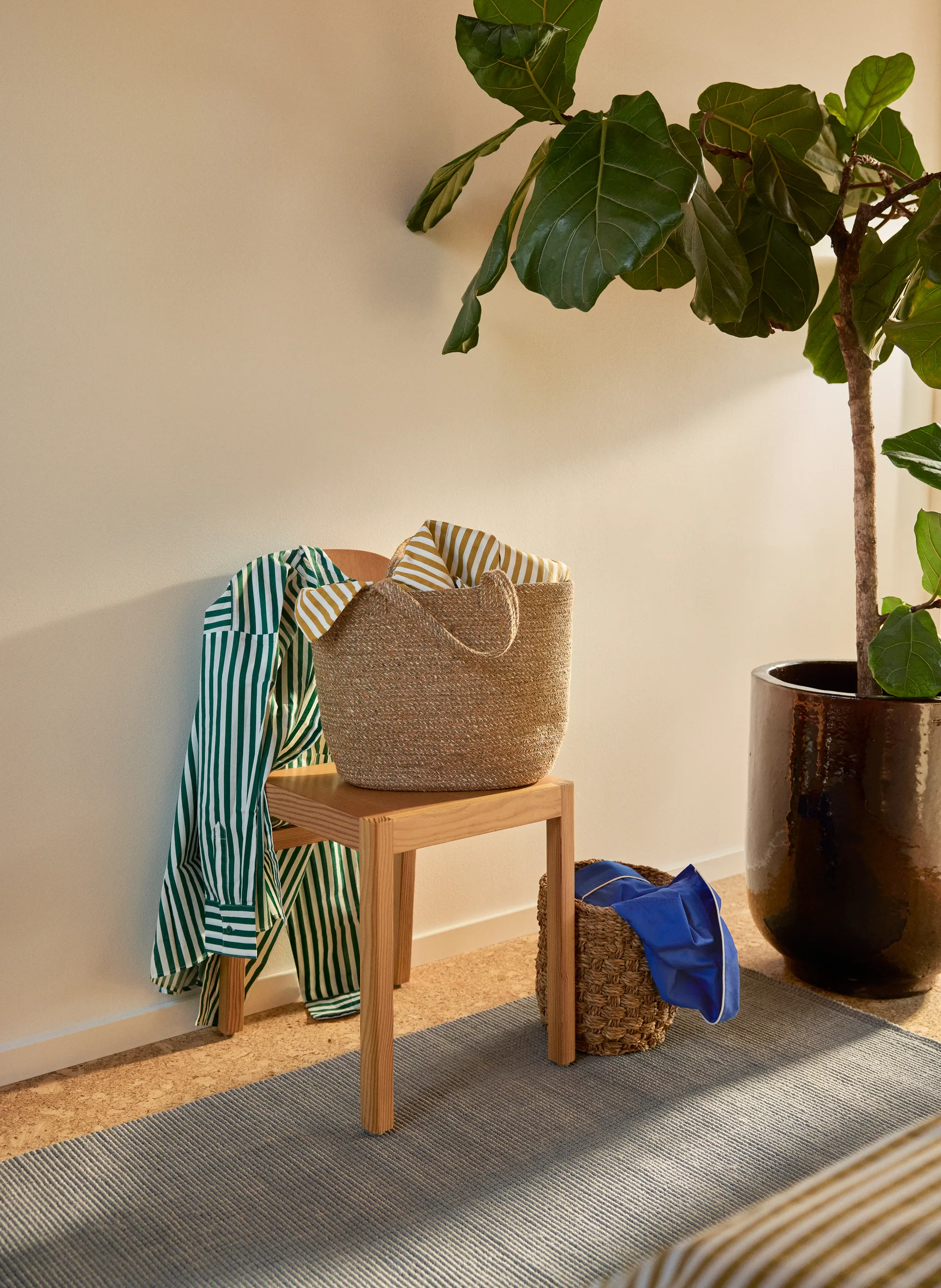 Fiona jute rug 80x180 cm, Cement Grey Dixie