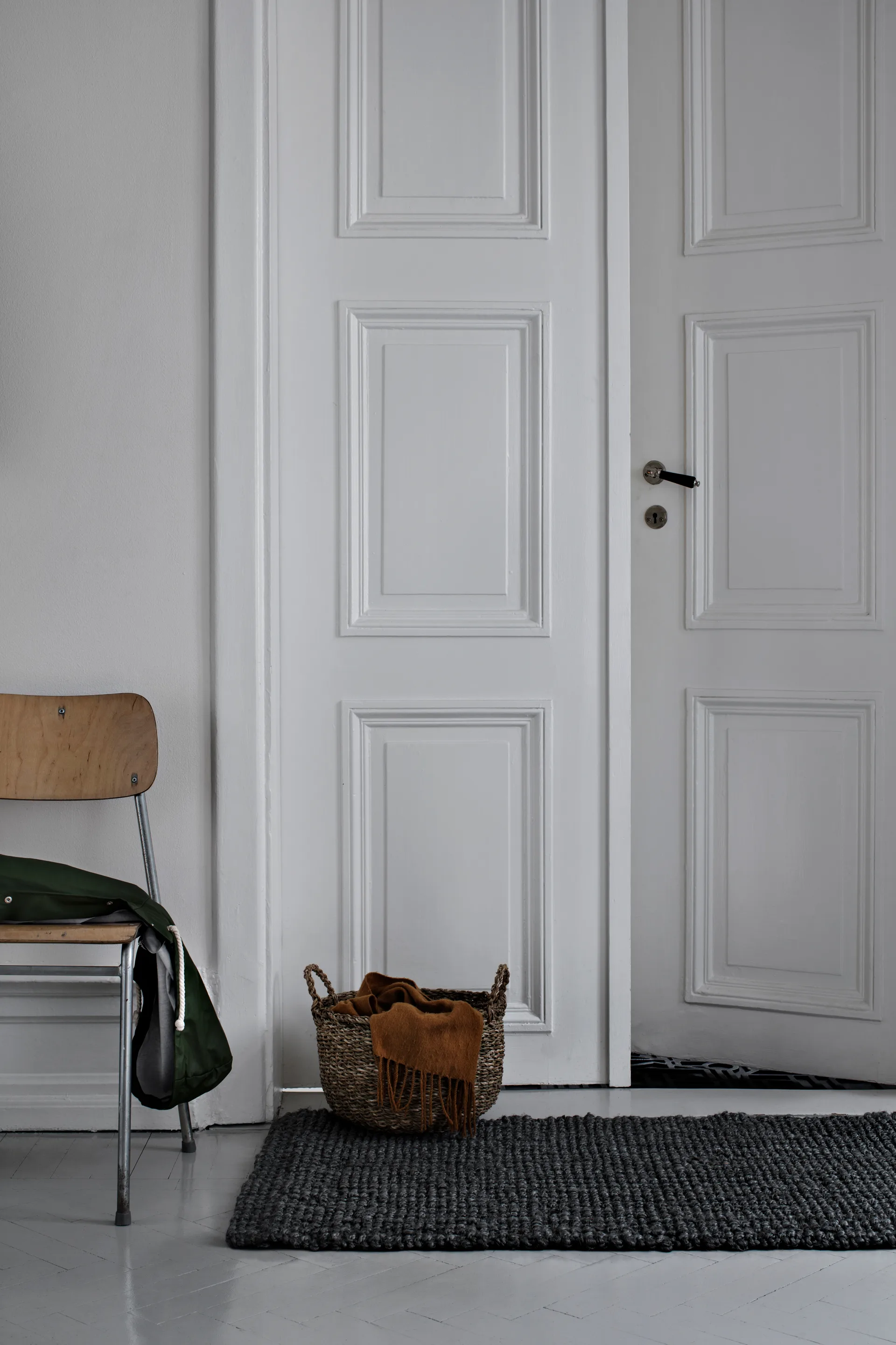 Jute rug dark grey, 70x120 cm Dixie