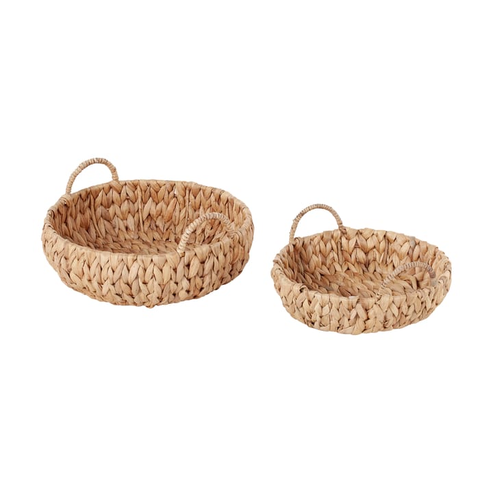 Lily basket with handle 2 pieces, Natural Dixie