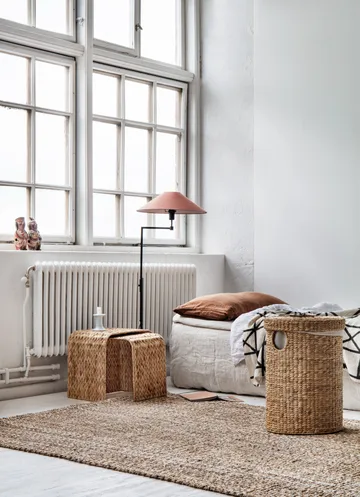 Lily laundry basket round 2-piece set - Natural - Dixie