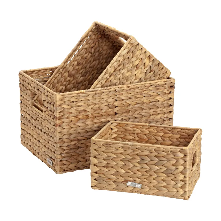 Lily storage basket small 3-piece set - Natural - Dixie