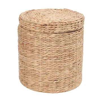 Lily storage pouf with lid Ø41x43 cm - Natural - Dixie