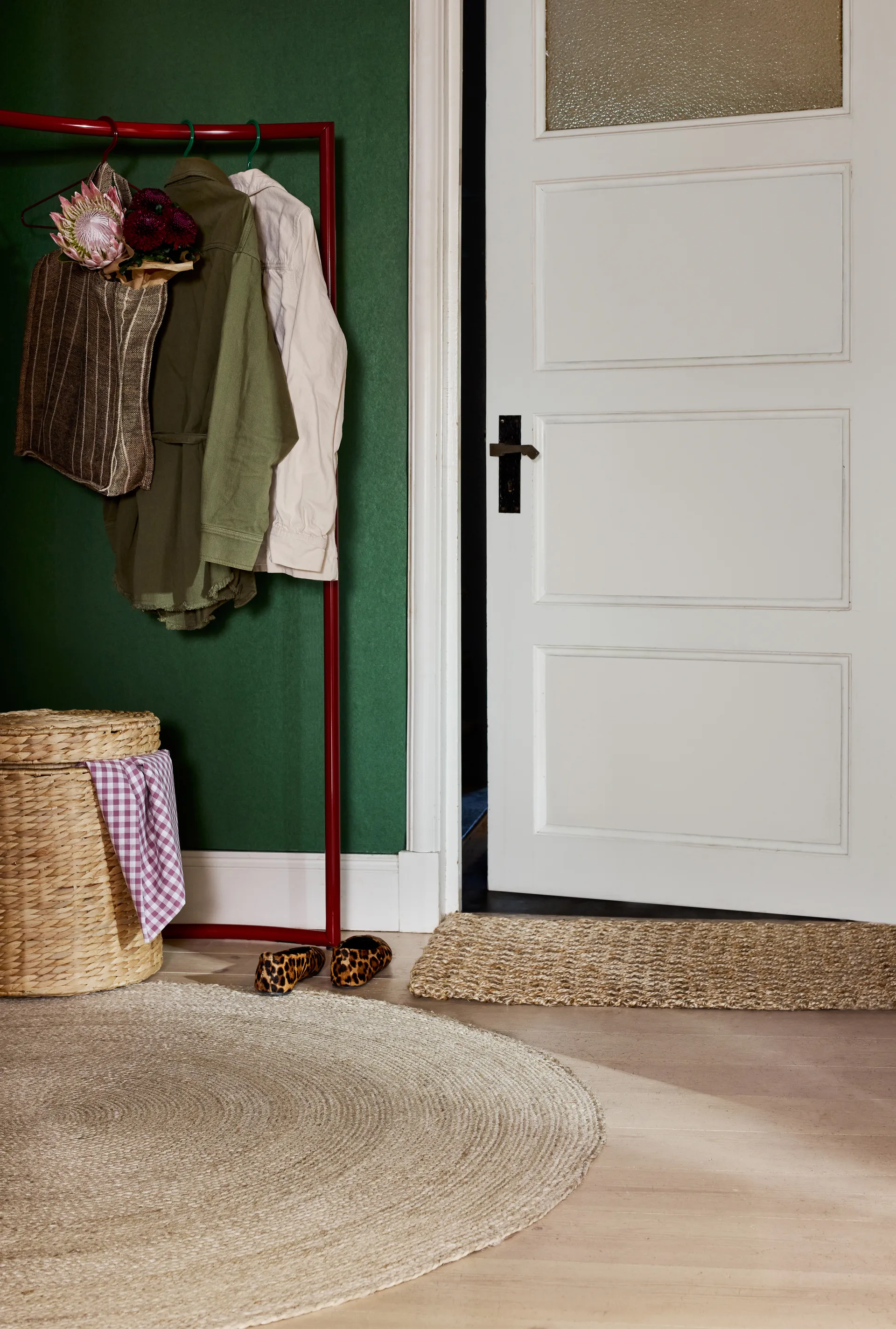 Lily storage pouf with lid Ø41x43 cm, Natural Dixie