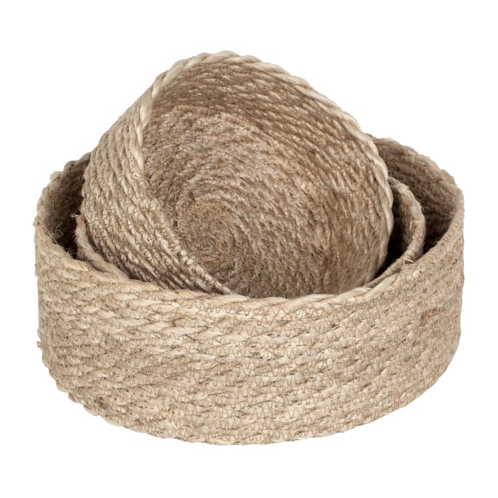Twisted bread box 3-pack - Nature-grey - Dixie