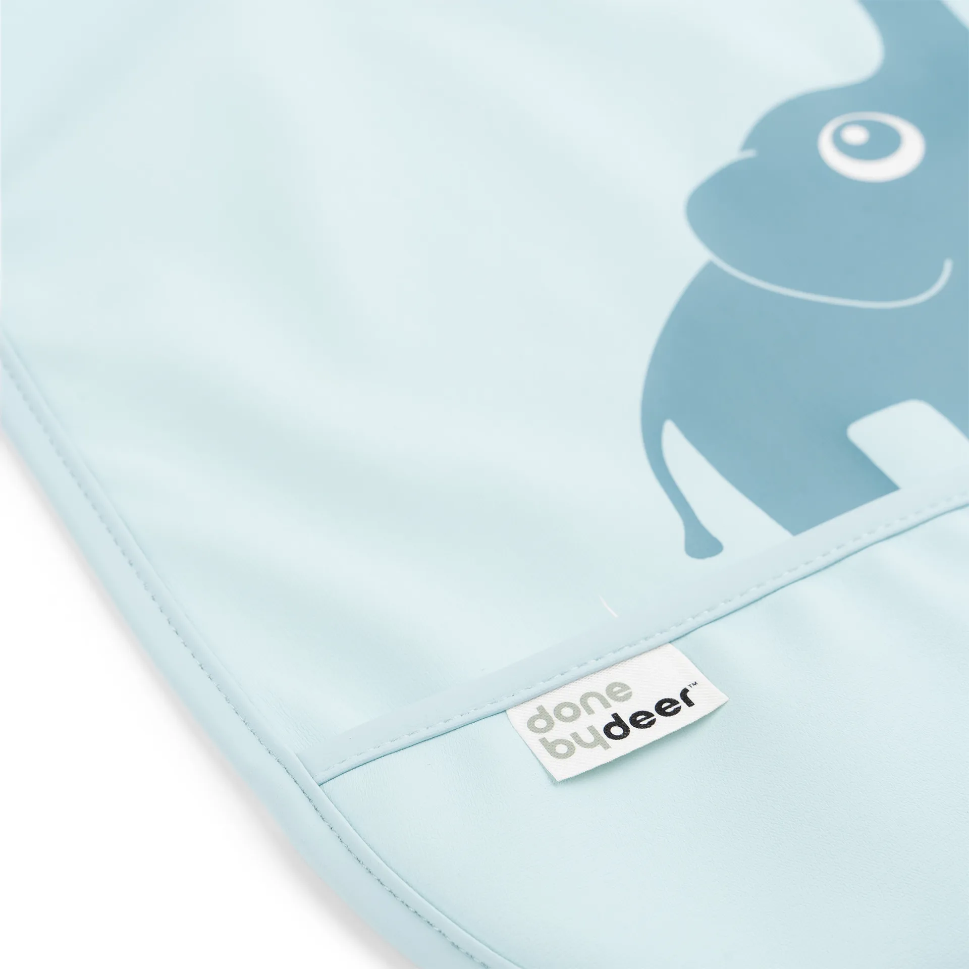 Elphee bib with velcro 2-pack, Blue Done by deer