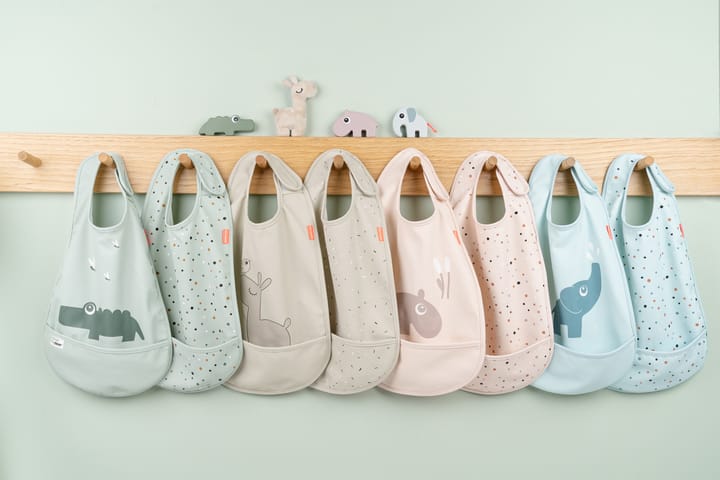Elphee bib with velcro 2-pack, Blue Done by deer