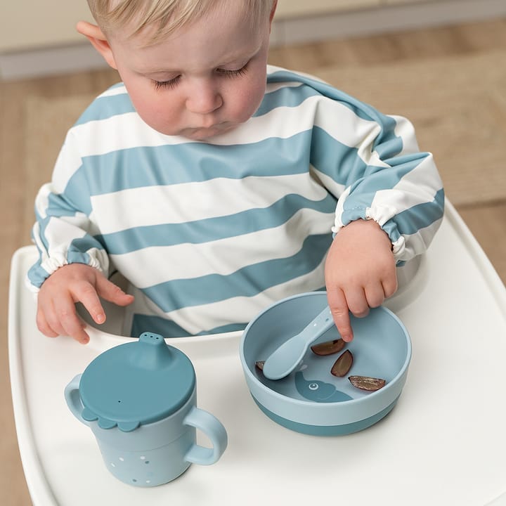 Happy Dots foodie cutlery set 3 pieces, Blue Done by deer