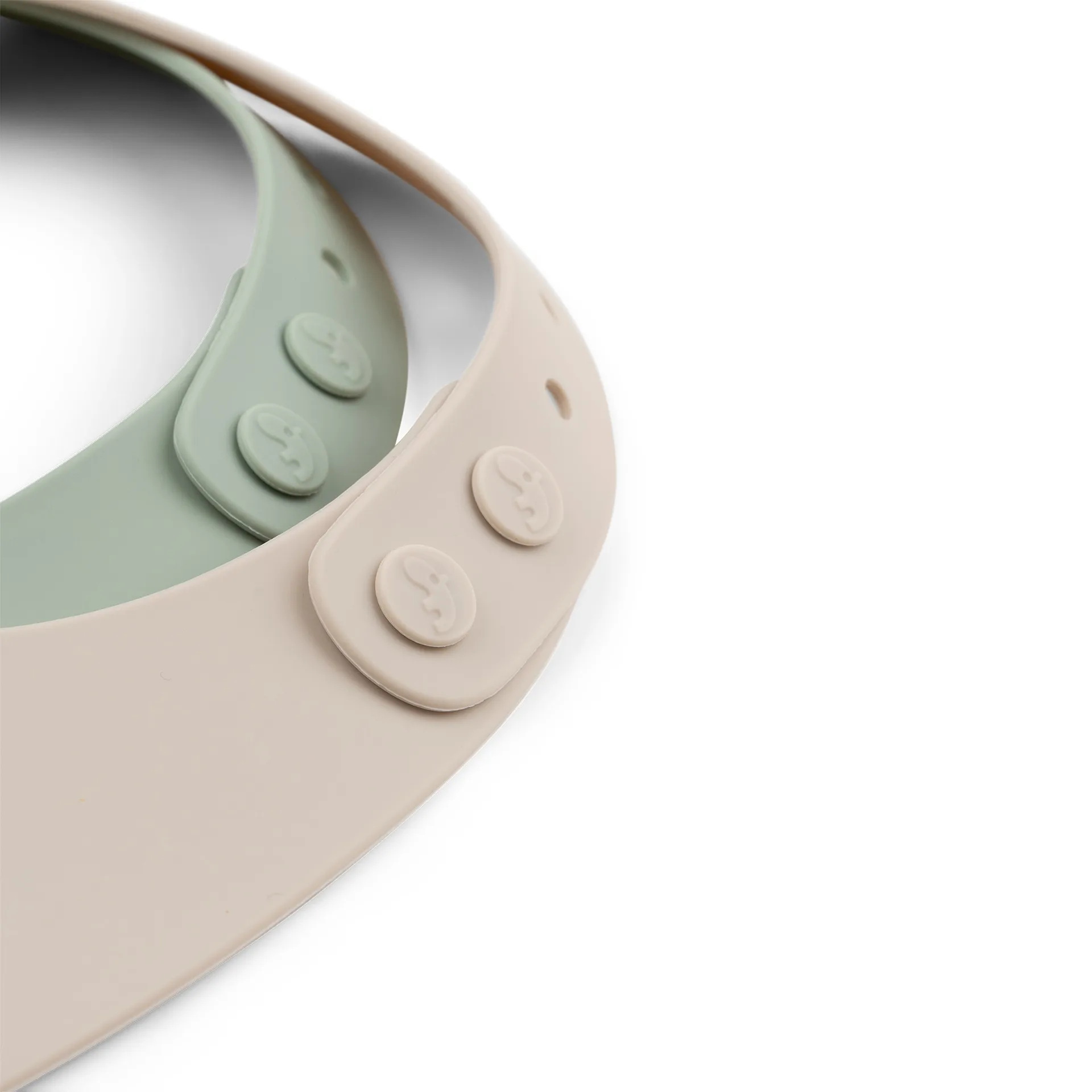 Lalee Bib 2-Pack, Sand green Done by deer