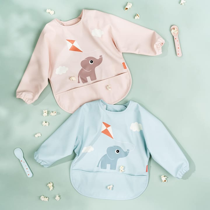 Playground bib with sleeve, Blue Done by deer