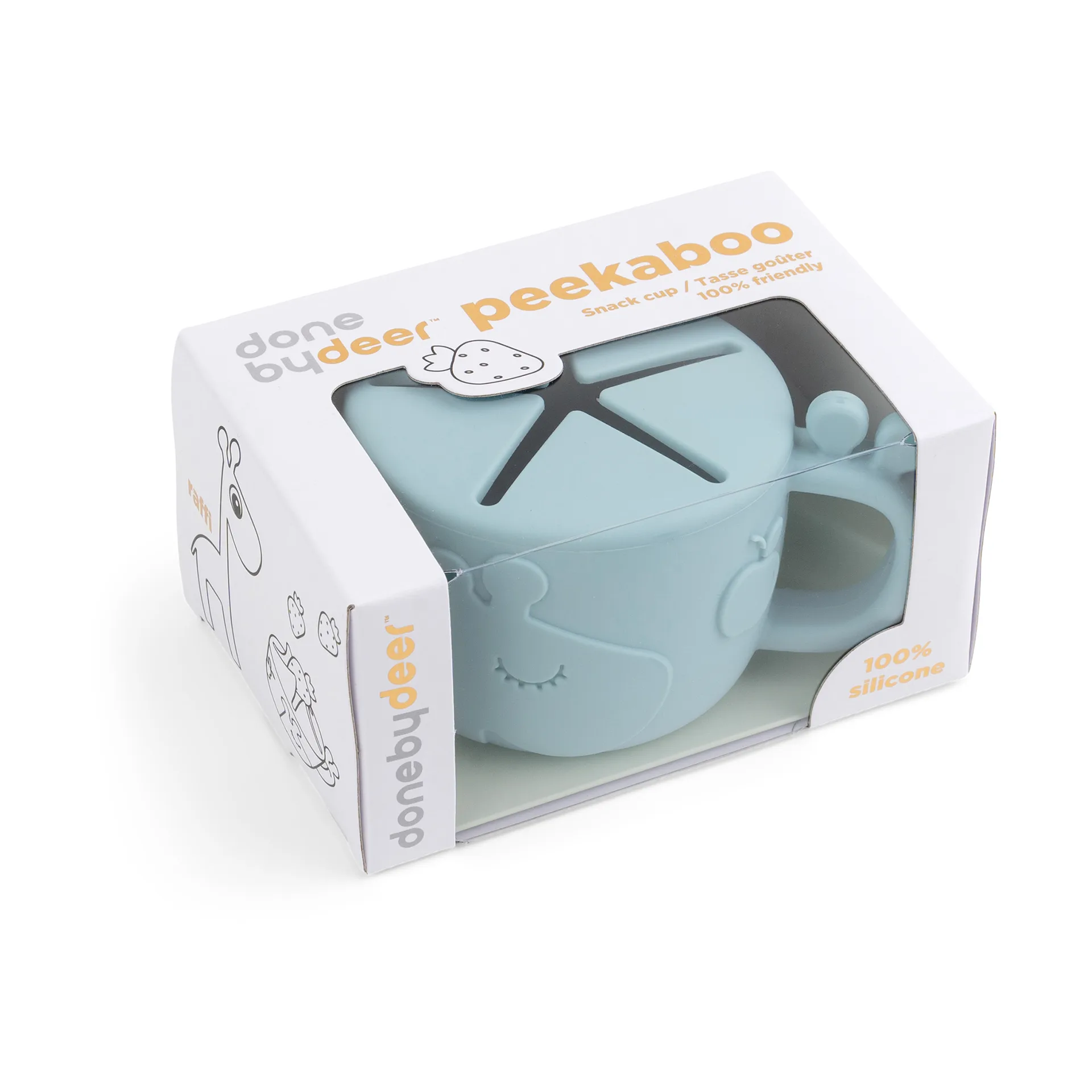 Raffi peekaboo snack cup 16 cl, Blue Done by deer