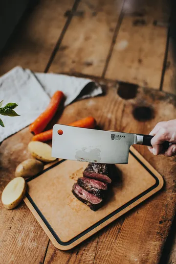 Asama Chinese chef’s knife 18 cm - Black handle - Dorre