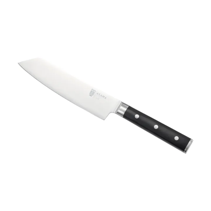 Asama Kiritsuke knife - Stainless steel, black, 33 cm - Dorre
