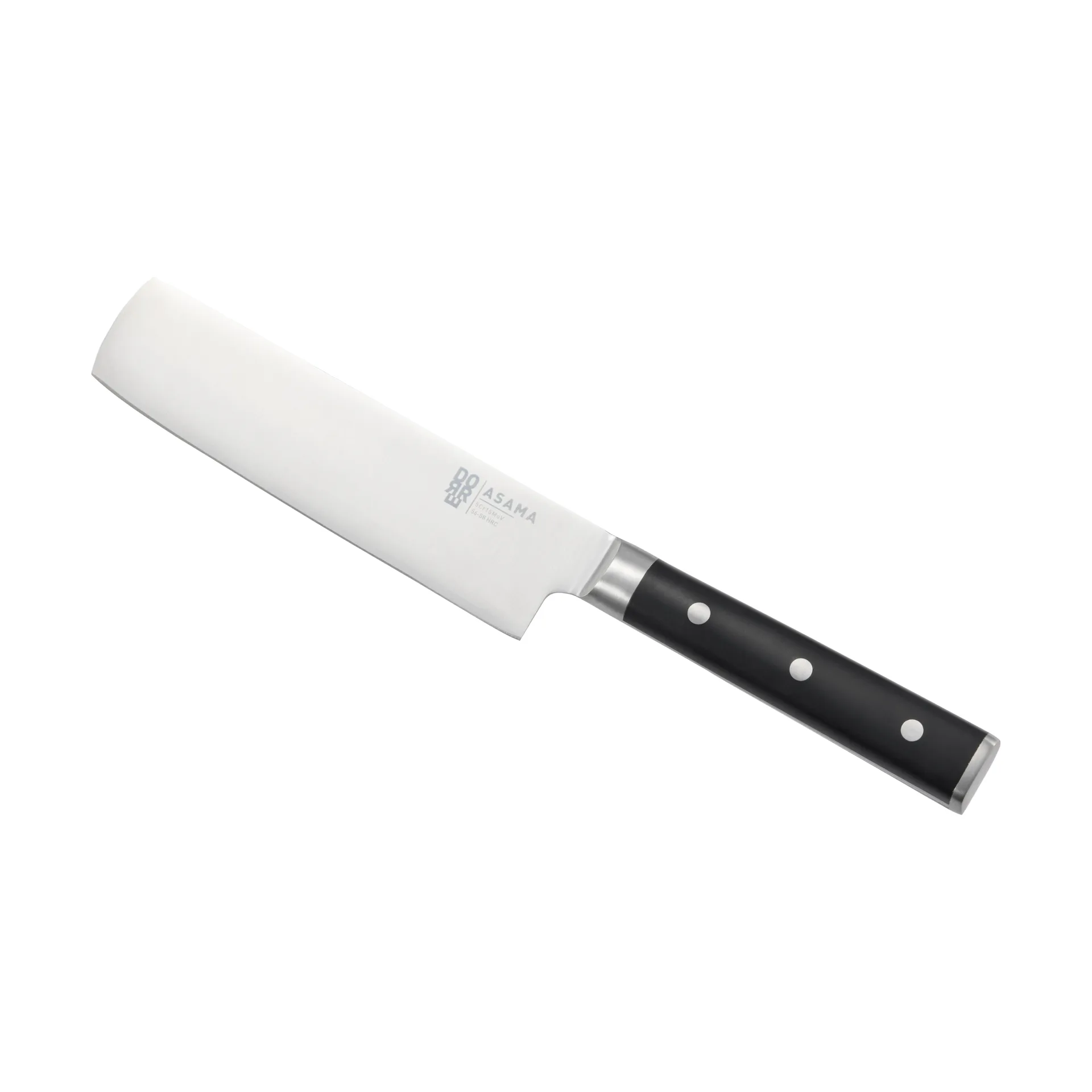 Asama Nakiri vegetable chopper, Stainless steel, black, 31 cm Dorre
