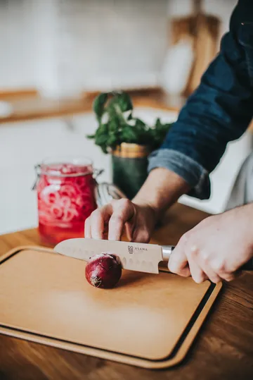 Asama santoku chef's knife 18 cm - Stainless steel - Dorre