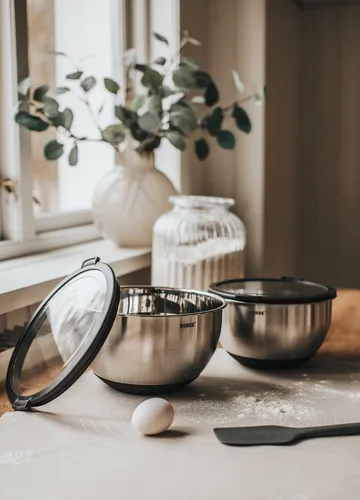 Belki bowl - Stainless steel, 2 pieces - Dorre