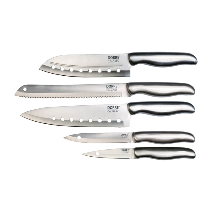 Calgary knife set 5 pieces, Stainless steel Dorre