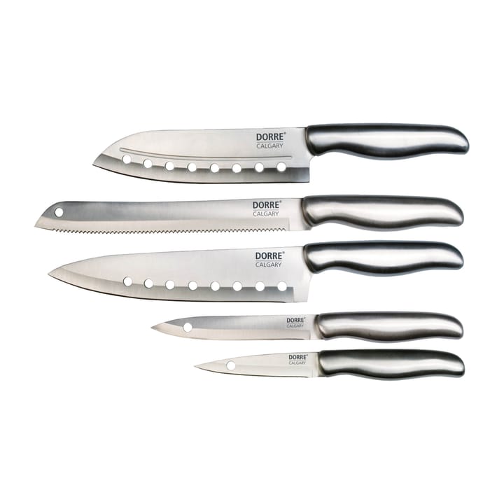 Calgary knife set 5 pieces - Stainless steel - Dorre