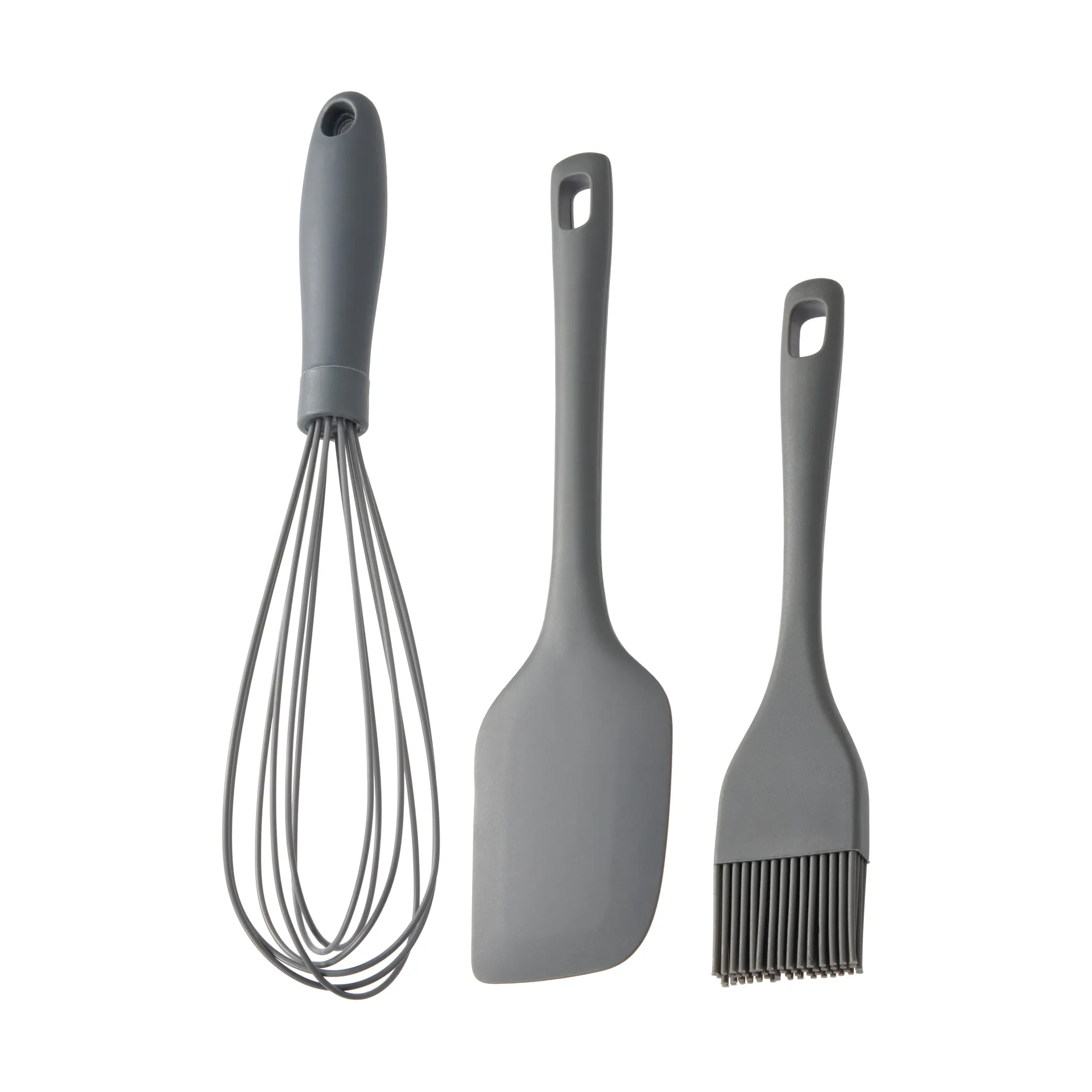 Cookie utensil set, Grey, silicone, 3 pieces Dorre