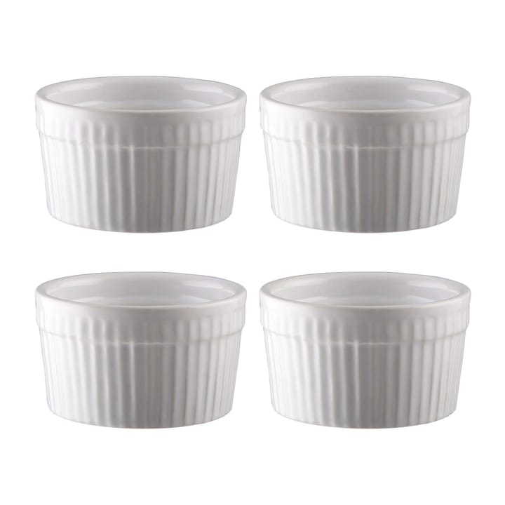 Fire souffle bowls Ø 9 cm 4-pack, White Dorre