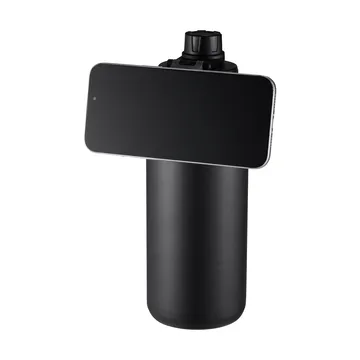 Flory double-wall water bottle with mobile magnet 0.9 L - Black-gray - Dorre