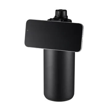 Flory double-wall water bottle with mobile magnet 0.9 L - Black-purple - Dorre