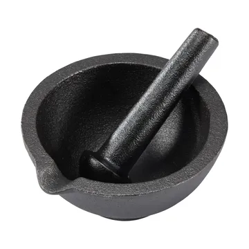 Gilly cast iron mortar - Black, 13x13x6.3 cm - Dorre