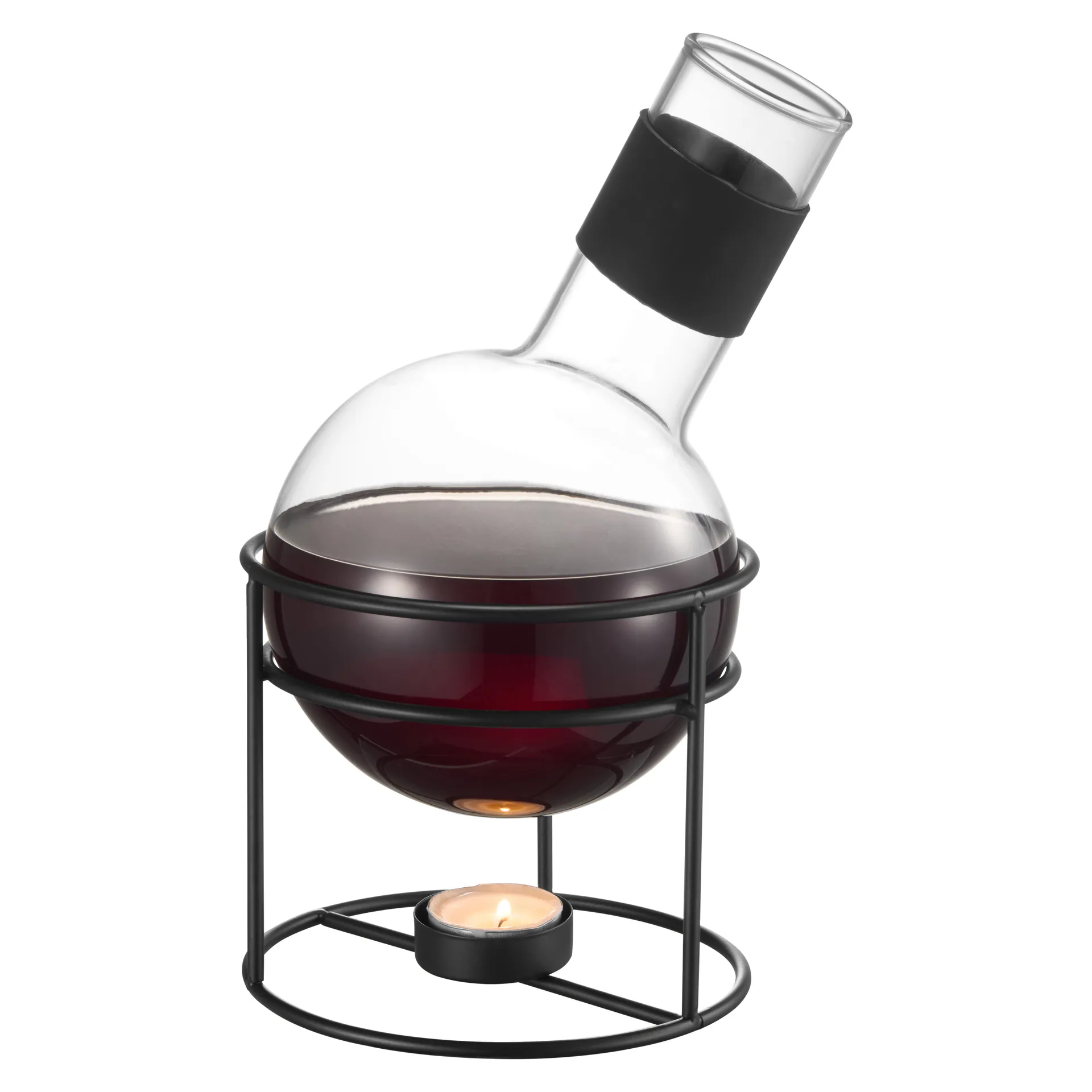 Glora mulled wine flask glass 1.3 L, Black Dorre