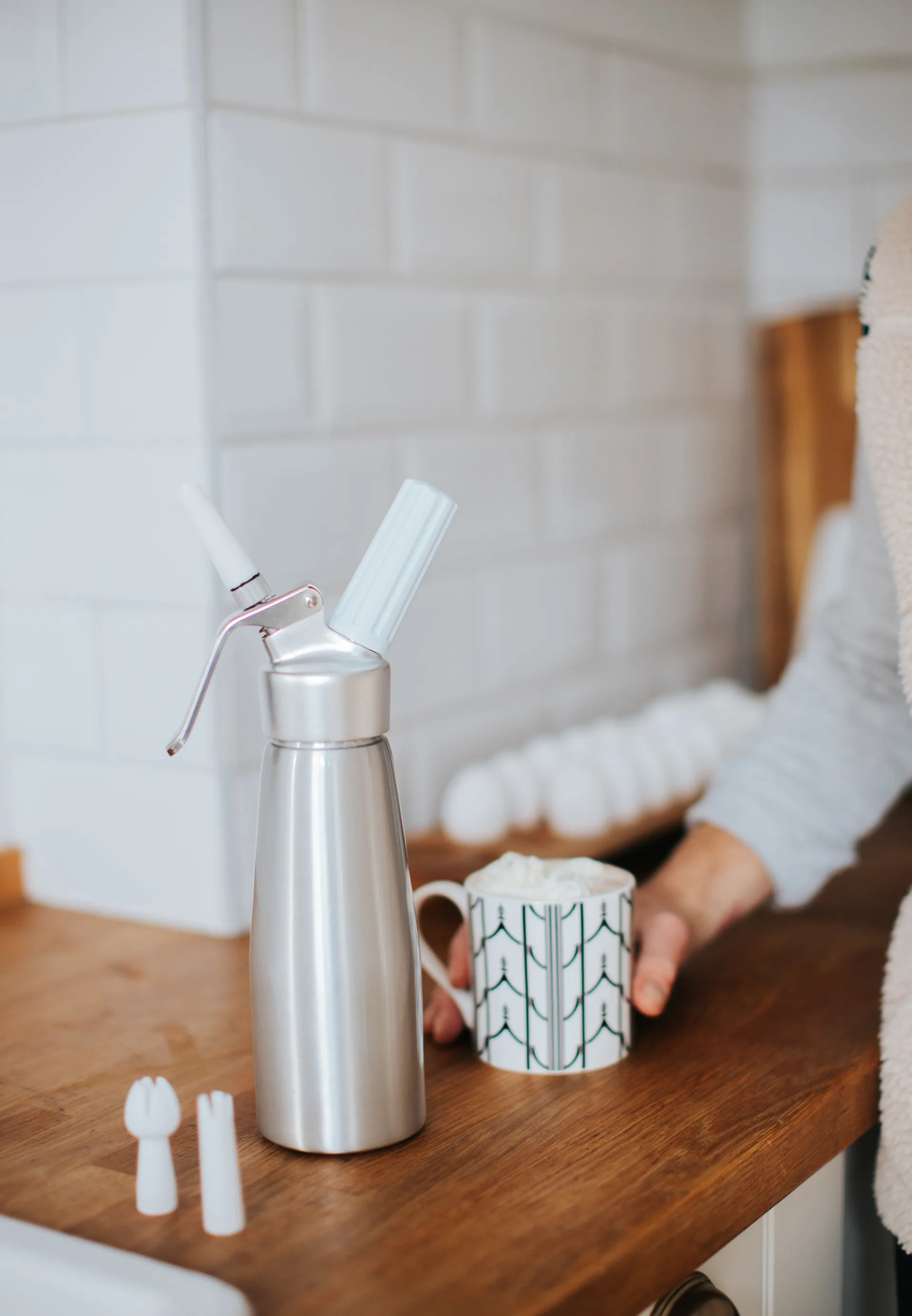 Grette siphon 0.5 liter, Silver Dorre