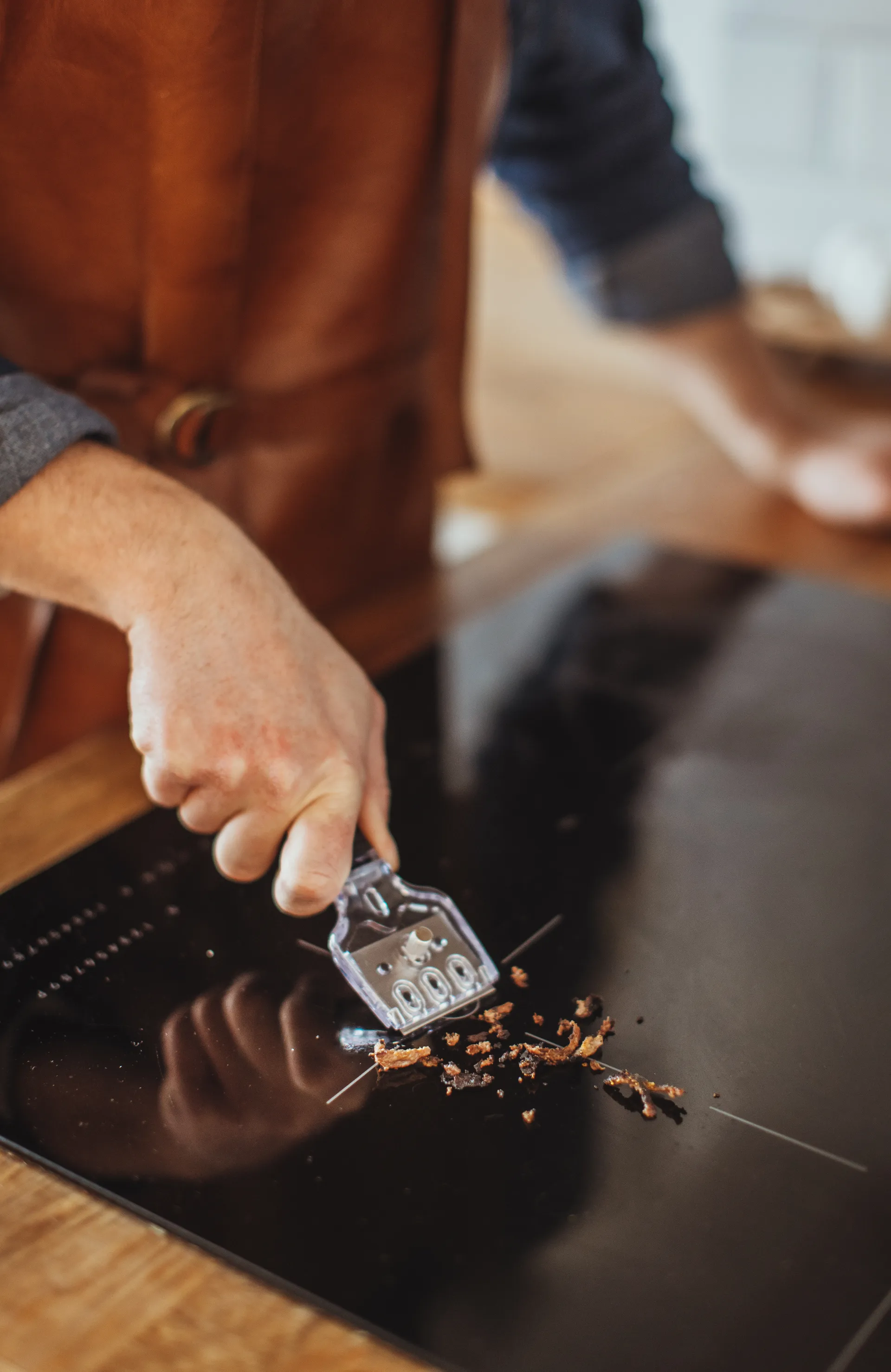 Hema stove scraper black 5 extra blades, 16x5.4x1.8 cm Dorre