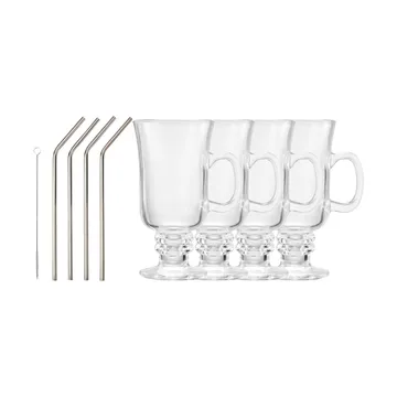 Iona Irish coffee set - Glass, 9 pieces - Dorre