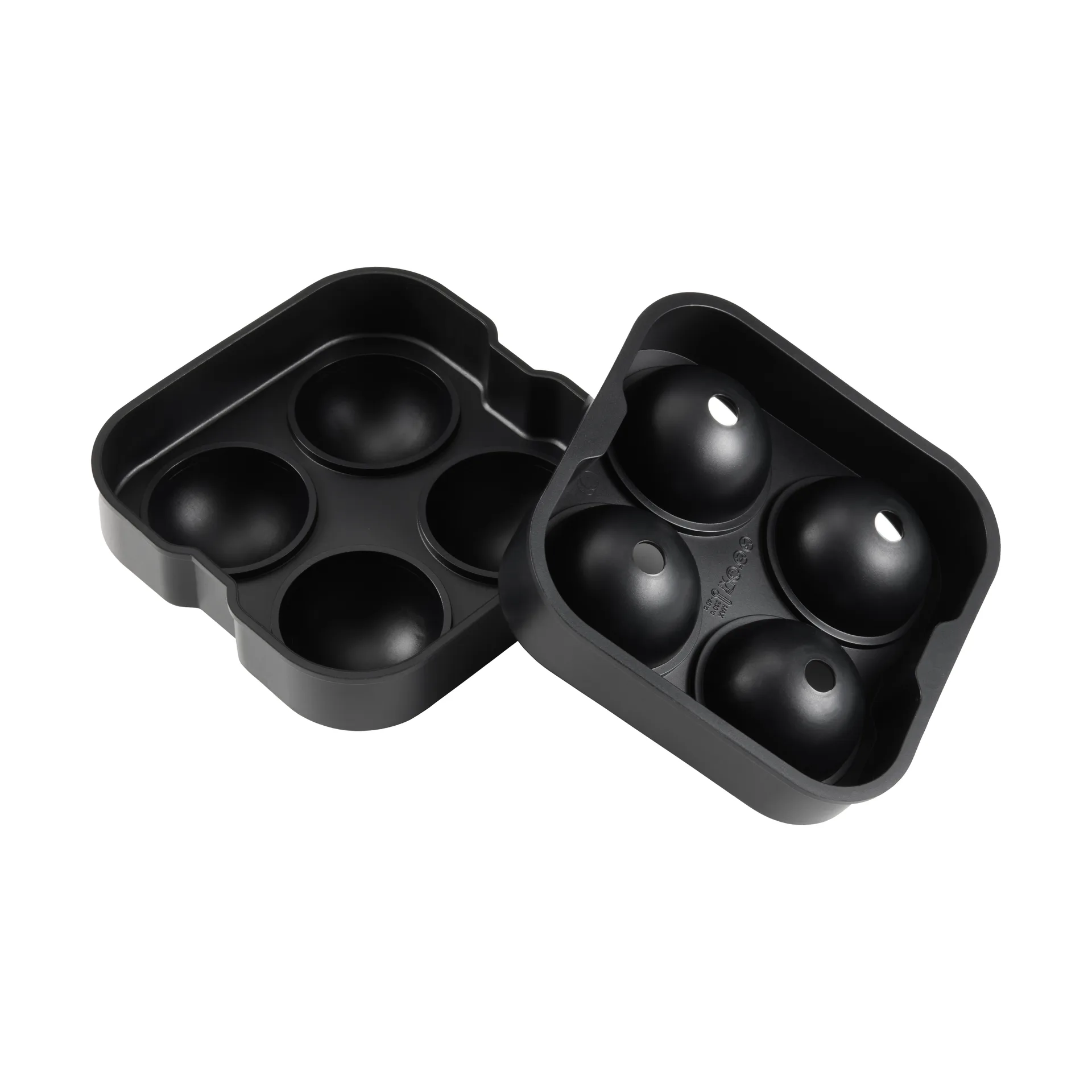 Isha round ice cubes 4 pcs, Black Dorre