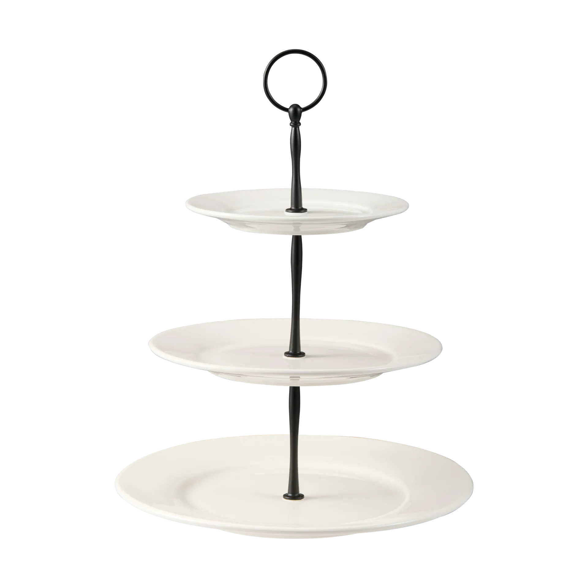 Kafi cake stand 3 tiers porcelain, White Dorre