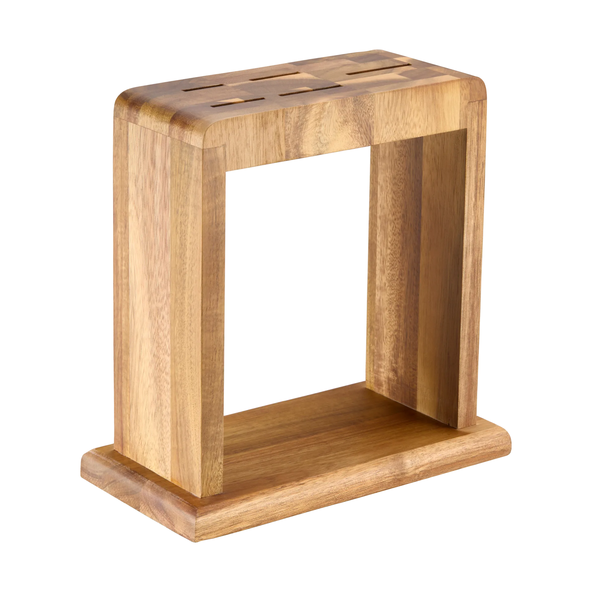 Kaira knife block 23.4 cm, Acacia wood Dorre
