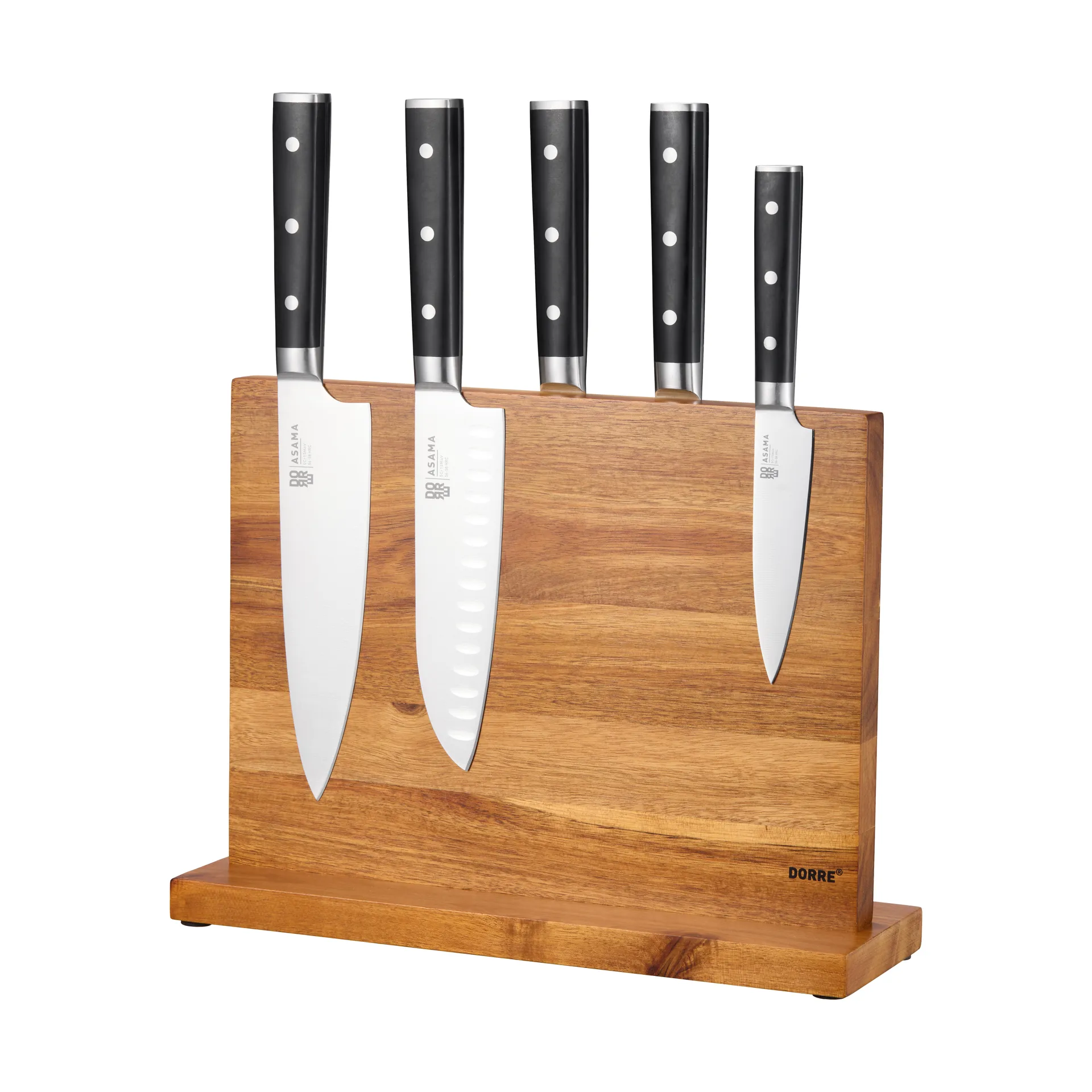 Kaya XL knife block, Acacia wood Dorre