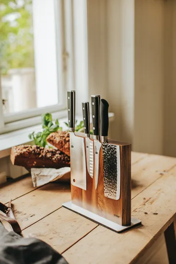 Kira Magnetic Knife Holder - Stainless steel–acacia wood FSC - Dorre