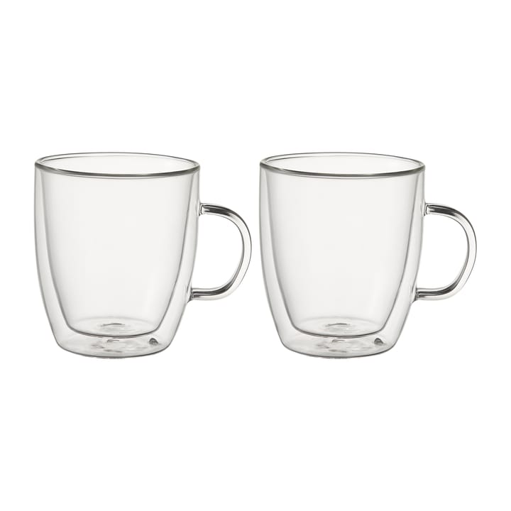 Kirk coffee cup double walled 24 cl 2-pack, Glass Dorre