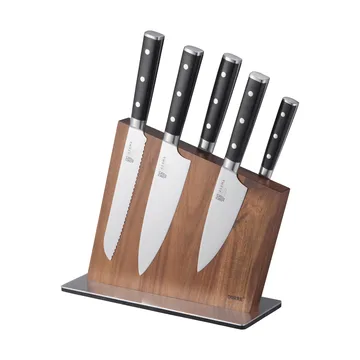 Kitty knife block - Acacia, slanted, 30x23x2.5 cm - Dorre