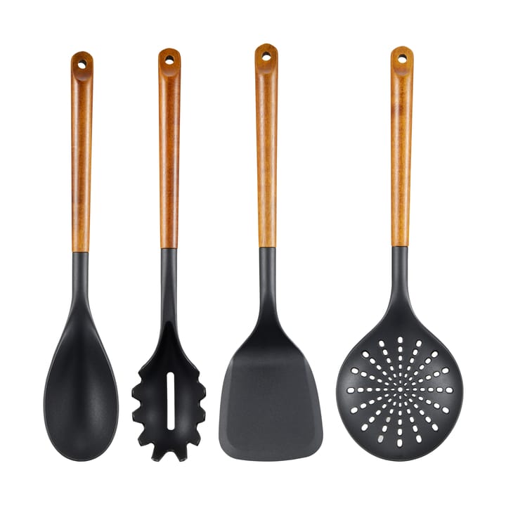 Korra kitchen utensils 4 pieces, Acacia-plastic Dorre