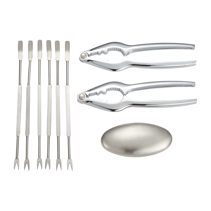 Skagen shell fish set 9 pieces, Stainless steel Dorre