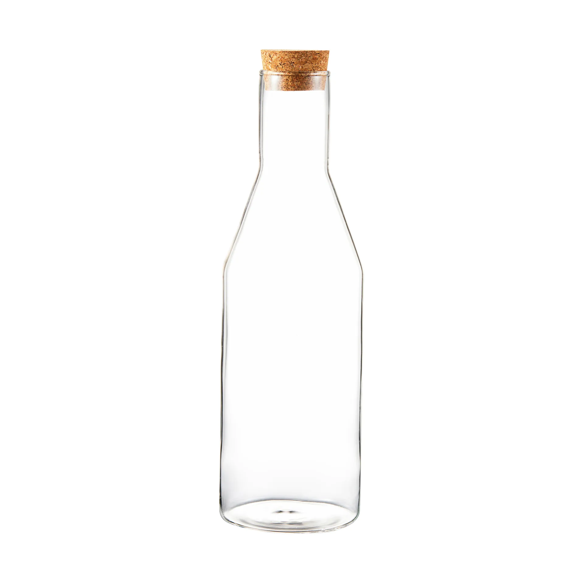 Sunnanö glass carafe with cork lid 1 l, Glass-cork Dorre