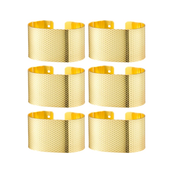 Svea napkin rings 6-pack, brass Dorre