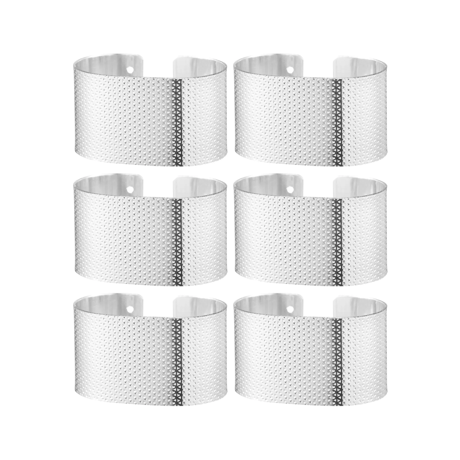 Svea napkin rings 6-pack, Silver Dorre